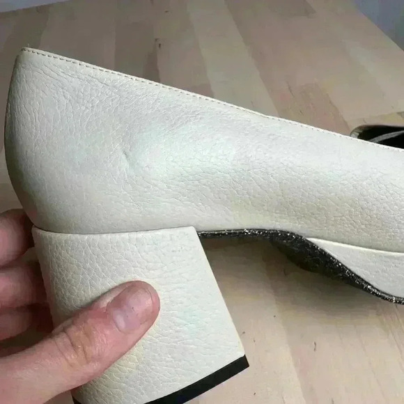 L'atelier de Charlotte Holiday B Platform Pumps Black and Neutral Europe Size 39 - Picture 6 of 8